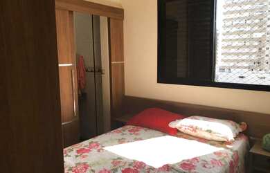 Imagem 8: Apartamento Praia Grande. Piscina, Churrasqueira, Imóvel mobiliadoeAr-condicionado