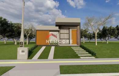 Imagem: A casa possui 3 Dormitórios, 2 Banheiros, 2 Vagas na garagem