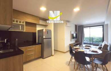 Imagem: O apartamento possui 1 Dormitório, 1 Banheiro, 1 Vaga na garagem