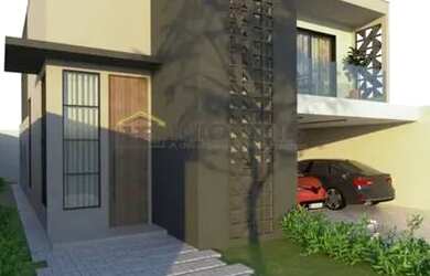 Imagem: A casa possui 4 Dormitórios, 5 Banheiros, 4 Vagas na garagem