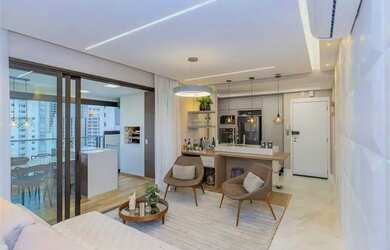 Imagem: O apartamento possui 2 Dormitórios, 2 Banheiros, 2 Vagas na