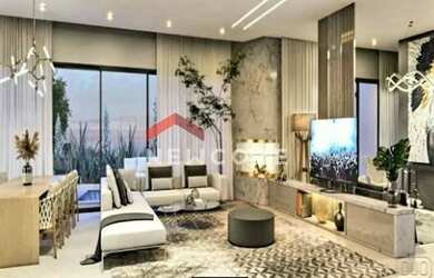 Imagem: A casa em condomínio possui 4 Dormitórios, 5 Banheiros, 5