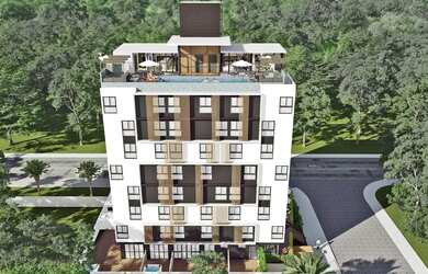 Imagem: O studio possui 1 Dormitório, 1 Banheiro, 20m² de Área e