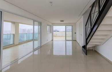 Imagem: O apartamento na cobertura possui 3 Dormitórios, 4 Banheiros