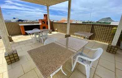 Imagem: O apartamento na cobertura possui 4 Dormitórios, 5 Banheiros