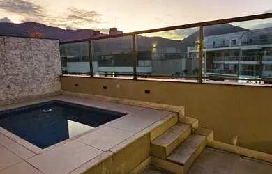 Imagem: O apartamento na cobertura possui 2 Dormitórios, 2 Banheiros