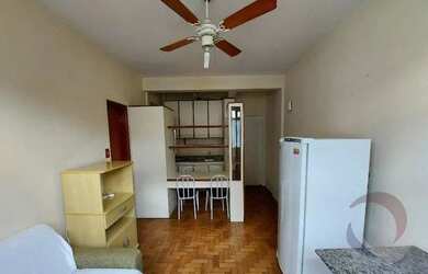 Imagem: O apartamento possui 1 Dormitório, 1 Banheiro, 34m² de Área