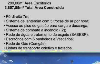 Imagem 9: Galpão para alugar, 3857 m² por R$ 87.273,15/mês - Distrito Industrial...