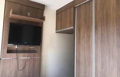 Imagem 9: Apartamento Praia Grande. Piscina, Churrasqueira, Imóvel mobiliadoeAr-condicionado