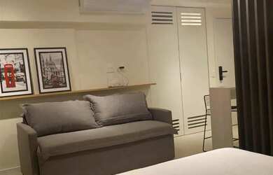 Imagem: O studio possui 1 Dormitório, 1 Banheiro, 35m² de Área, Imóvel