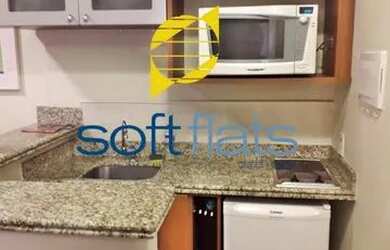 Imagem: O studio possui 1 Dormitório, 1 Banheiro, 1 Vaga na garagem