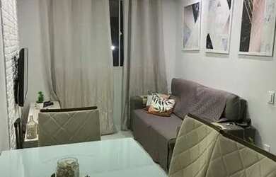 Imagem: O apartamento possui 2 Dormitórios, 1 Banheiro, 1 Vaga na garagem