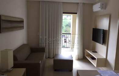 Imagem: O apartamento possui 1 Dormitório, 1 Banheiro, 1 Vaga na garagem