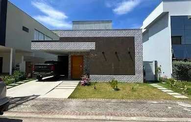 Imagem: A casa em condomínio possui 4 Dormitórios, 5 Banheiros, 3