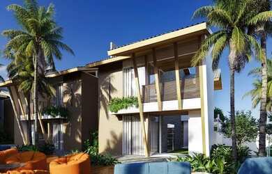 Imagem: A casa em condomínio possui 4 Dormitórios, 5 Banheiros, 2