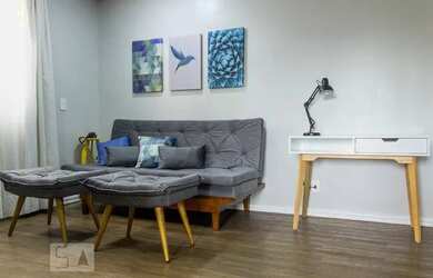 Imagem: O apartamento possui 1 Dormitório, 1 Banheiro, 1 Vaga na garagem