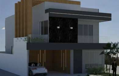 Imagem: A casa em condomínio possui 4 Dormitórios, 3 Banheiros, 4