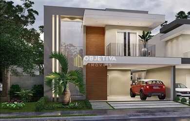 Imagem: A casa possui 4 Dormitórios, 3 Banheiros, 230m² de Área e