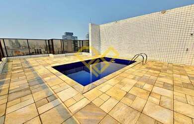 Imagem: O apartamento na cobertura possui 3 Dormitórios, 5 Banheiros