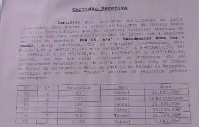 Imagem: O terreno possui 100m² de Área e está localizado em Paço