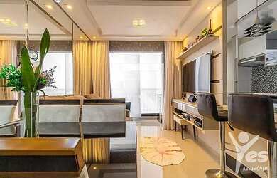 Imagem: O apartamento possui 2 Dormitórios, 1 Banheiro, 1 Vaga na garagem