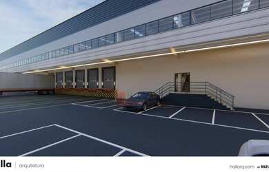 Imagem: O depósito possui 5 Vagas na garagem, 25000m² de Área e está