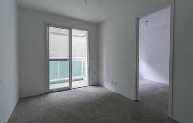 Imagem: O apartamento possui 1 Dormitório, 1 Banheiro, 1 Vaga na garagem