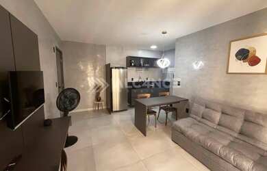 Imagem: O studio possui 1 Dormitório, 1 Banheiro, 1 Vaga na garagem