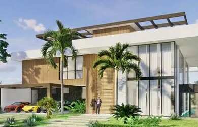 Imagem: A casa em condomínio possui 5 Dormitórios, 5 Banheiros, 5