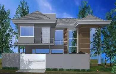 Imagem: A casa em condomínio possui 4 Dormitórios, 5 Banheiros, 4