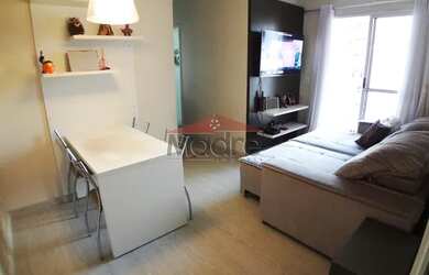 Imagem: O apartamento possui 2 Dormitórios, 1 Banheiro, 1 Vaga na garagem