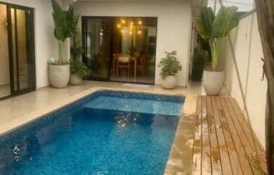 Imagem: A casa em condomínio possui 3 Dormitórios, 5 Banheiros, 2