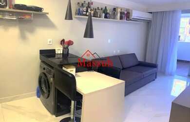 Imagem: O apartamento possui 1 Dormitório, 1 Banheiro, 1 Vaga na garagem