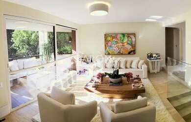 Imagem: O apartamento na cobertura possui 4 Dormitórios, 5 Banheiros