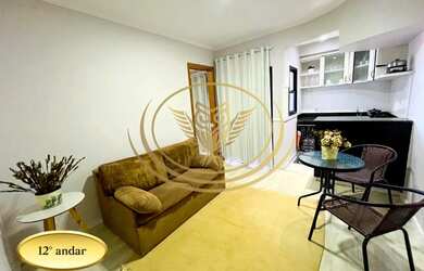 Imagem: O apartamento possui 1 Dormitório, 1 Banheiro, 1 Vaga na garagem