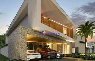 Imagem: A casa em condomínio possui 5 Dormitórios, 5 Banheiros, 5