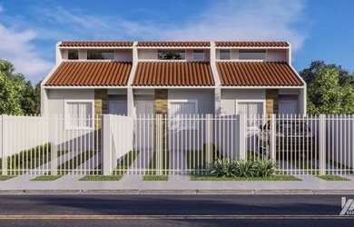 Imagem: A casa possui 2 Dormitórios, 1 Banheiro, 2 Vagas na garagem