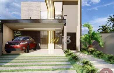 Imagem: A casa em condomínio possui 4 Dormitórios, 4 Banheiros, 4