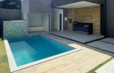 Imagem: A casa em condomínio possui 4 Dormitórios, 5 Banheiros, 3