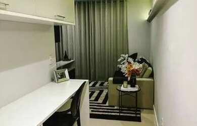 Imagem: O apartamento possui 1 Dormitório, 1 Banheiro, 1 Vaga na garagem