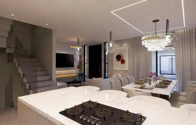 Imagem: A casa em condomínio possui 3 Dormitórios, 3 Banheiros, 3