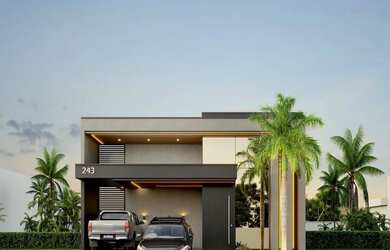 Imagem: A casa em condomínio possui 3 Dormitórios, 4 Banheiros, 4