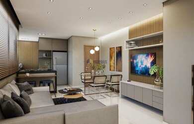 Imagem: O apartamento na cobertura possui 2 Dormitórios, 2 Banheiros