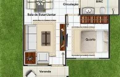 Imagem: A casa possui 2 Dormitórios, 1 Banheiro, 127m² de Área e