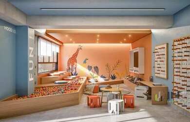 Imagem: O apartamento possui 2 Dormitórios, 2 Banheiros e 56m² de