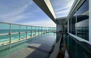 Imagem: O apartamento na cobertura possui 4 Dormitórios, 5 Banheiros