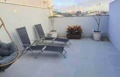 Imagem: O apartamento na cobertura possui 2 Dormitórios, 1 Banheiro