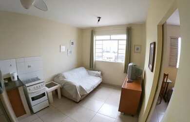 Imagem: O apartamento possui 1 Dormitório, 1 Banheiro, 35m² de Área