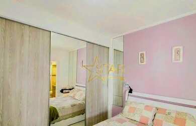 Imagem: O apartamento possui 1 Dormitório, 1 Banheiro, 1 Vaga na garagem