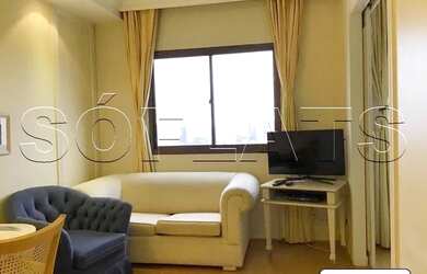 Imagem: O studio possui 1 Dormitório, 1 Banheiro, 1 Vaga na garagem